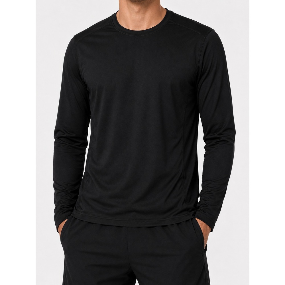 Adidas Climalite Sweat Nothing Black Long Sleeve Athletic Shirt Men's Size (S)